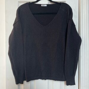 Amazon Black V-Neck Sweater